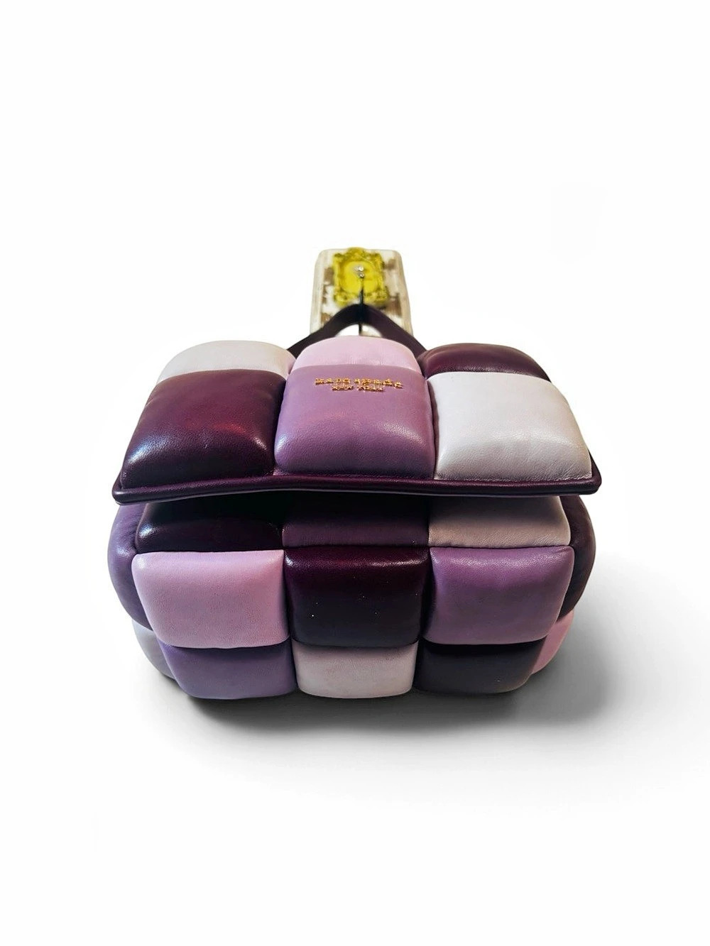 kate spade RARE boxxy crossbody puffy Color Block Crossbody in Purple & White - Picture 5 of 16